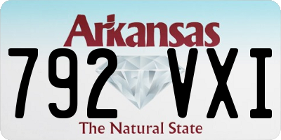 AR license plate 792VXI