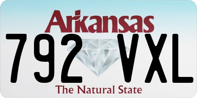 AR license plate 792VXL