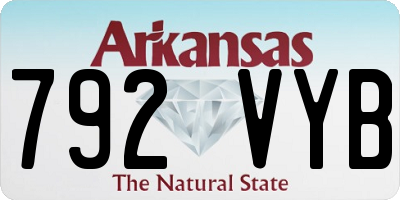 AR license plate 792VYB