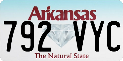 AR license plate 792VYC
