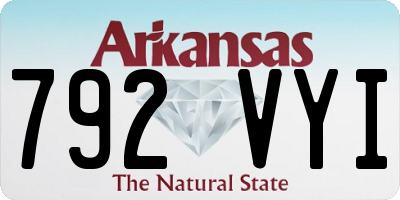AR license plate 792VYI