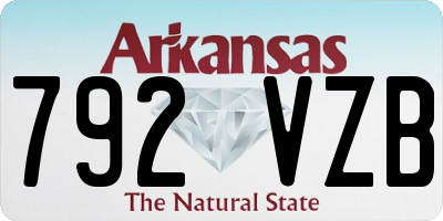 AR license plate 792VZB