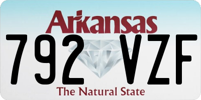 AR license plate 792VZF