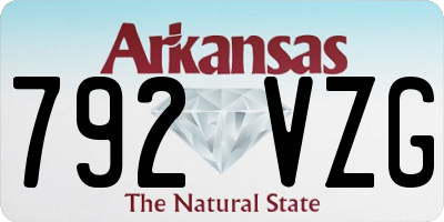 AR license plate 792VZG