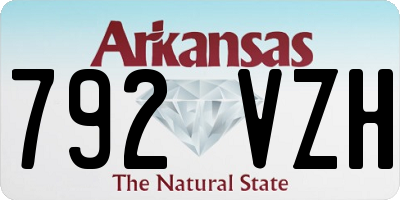 AR license plate 792VZH
