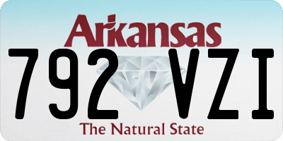 AR license plate 792VZI