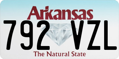 AR license plate 792VZL