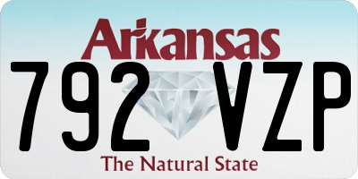 AR license plate 792VZP