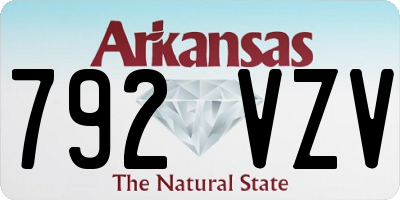 AR license plate 792VZV