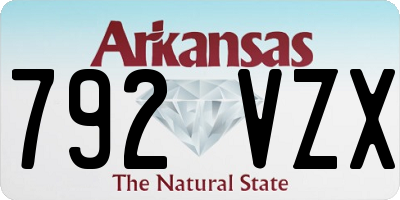 AR license plate 792VZX