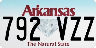 AR license plate 792VZZ
