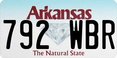 AR license plate 792WBR
