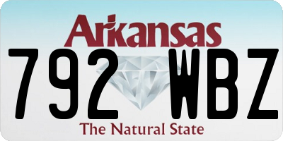 AR license plate 792WBZ
