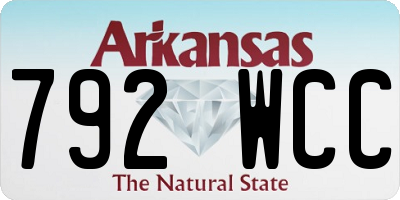 AR license plate 792WCC
