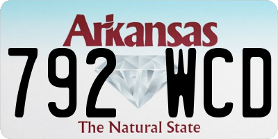 AR license plate 792WCD