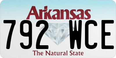 AR license plate 792WCE