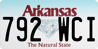 AR license plate 792WCI