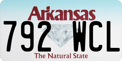 AR license plate 792WCL
