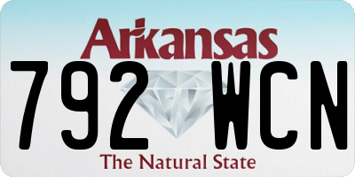 AR license plate 792WCN