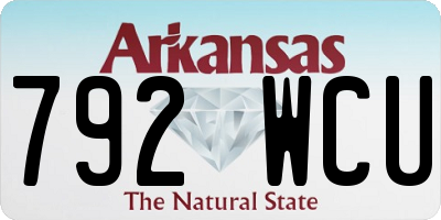 AR license plate 792WCU