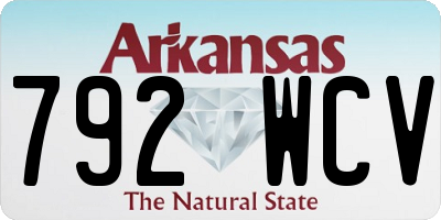 AR license plate 792WCV