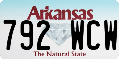 AR license plate 792WCW