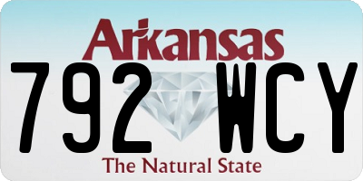 AR license plate 792WCY