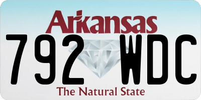 AR license plate 792WDC
