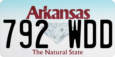 AR license plate 792WDD