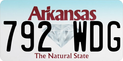 AR license plate 792WDG