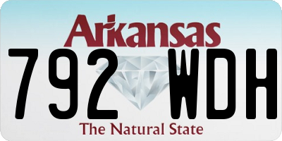 AR license plate 792WDH