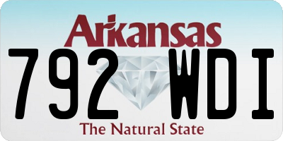 AR license plate 792WDI
