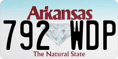 AR license plate 792WDP