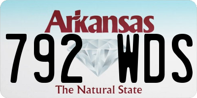 AR license plate 792WDS