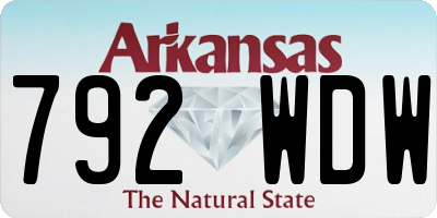 AR license plate 792WDW