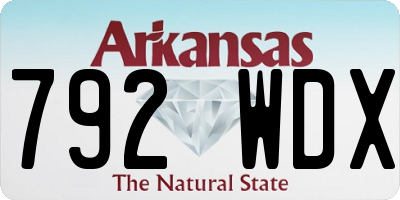 AR license plate 792WDX