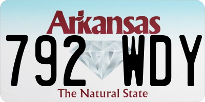 AR license plate 792WDY