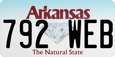 AR license plate 792WEB
