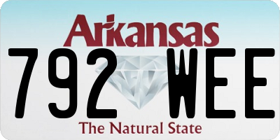 AR license plate 792WEE
