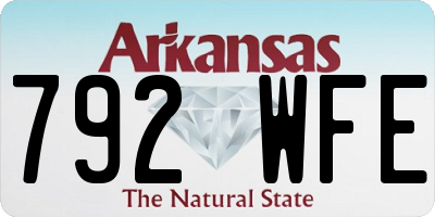 AR license plate 792WFE