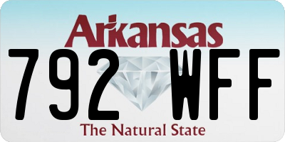 AR license plate 792WFF