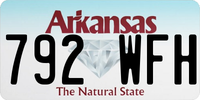 AR license plate 792WFH