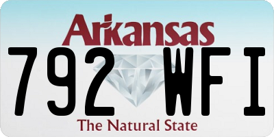 AR license plate 792WFI