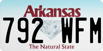 AR license plate 792WFM