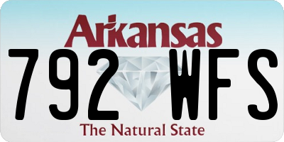 AR license plate 792WFS