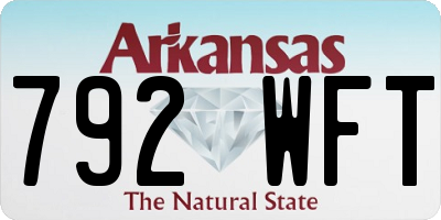 AR license plate 792WFT