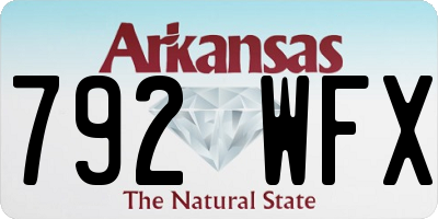 AR license plate 792WFX