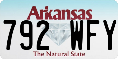 AR license plate 792WFY