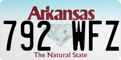 AR license plate 792WFZ