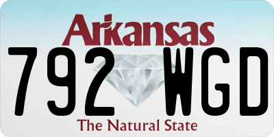 AR license plate 792WGD